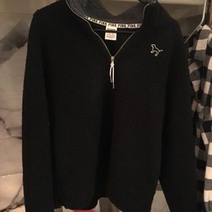 Black VS Sherpa half zip